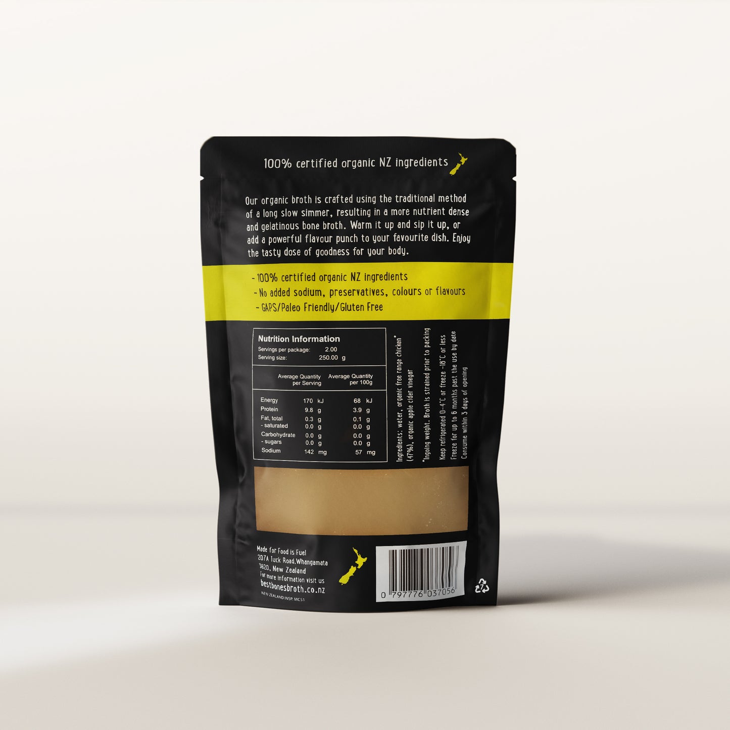 Fresh Broth Delivery (3 pack) Choose a custom mix of organic chicken or beef